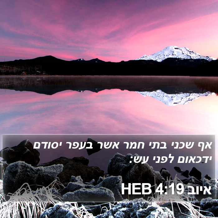 איוב 4:19 HEB Bible Study