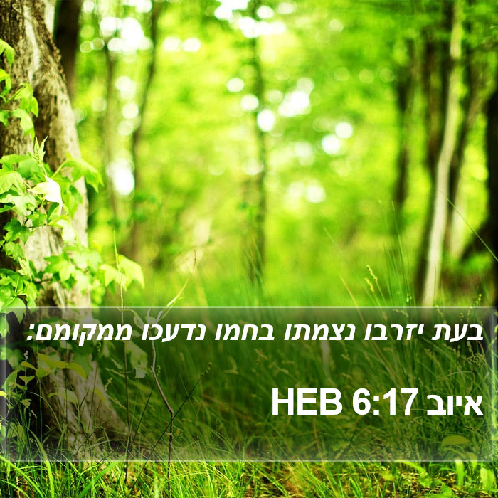 איוב 6:17 HEB Bible Study