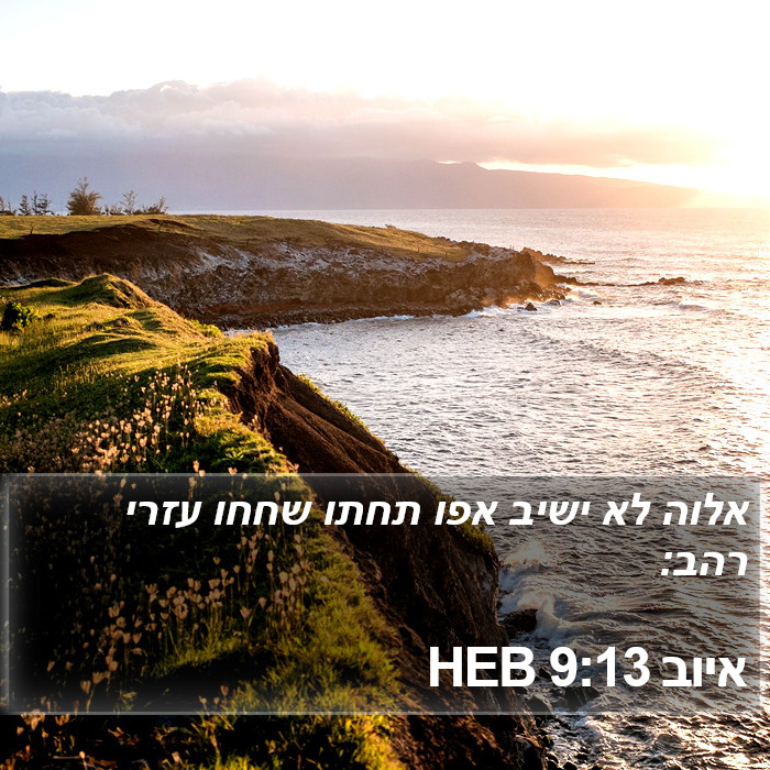 איוב 9:13 HEB Bible Study