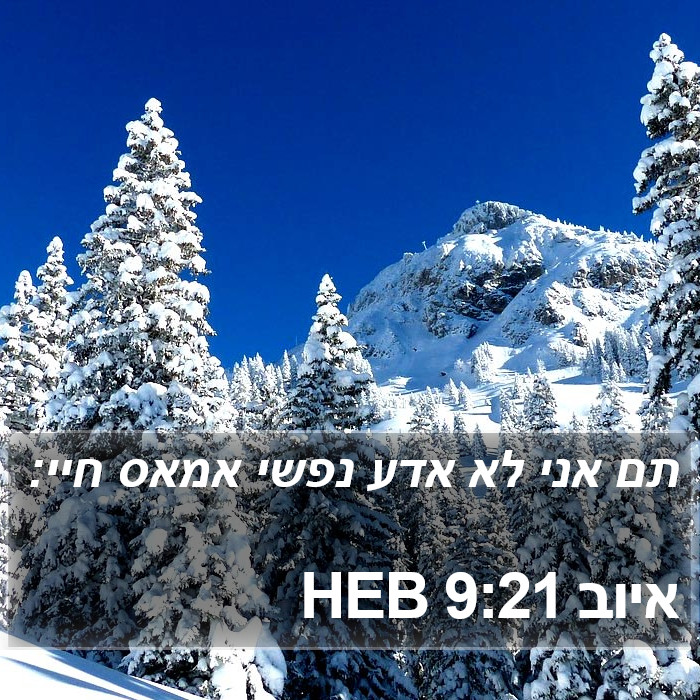 איוב 9:21 HEB Bible Study