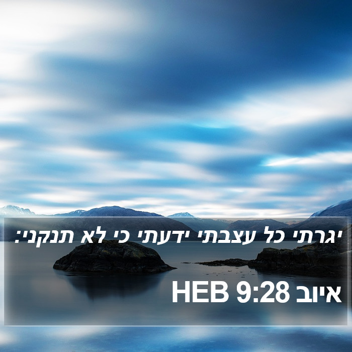 איוב 9:28 HEB Bible Study