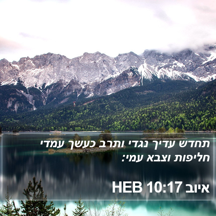 איוב 10:17 HEB Bible Study