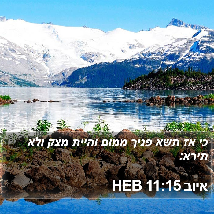 איוב 11:15 HEB Bible Study