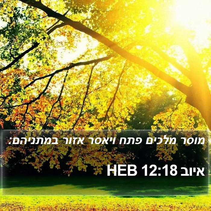 איוב 12:18 HEB Bible Study