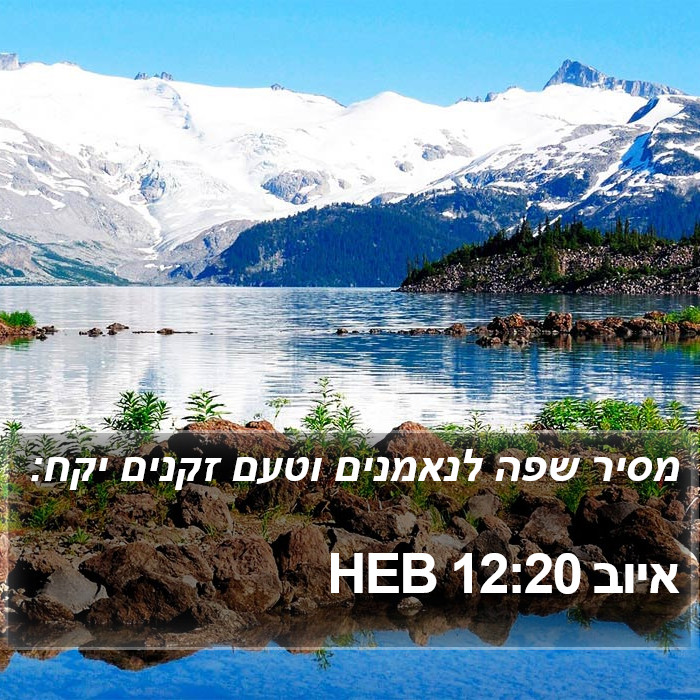 איוב 12:20 HEB Bible Study