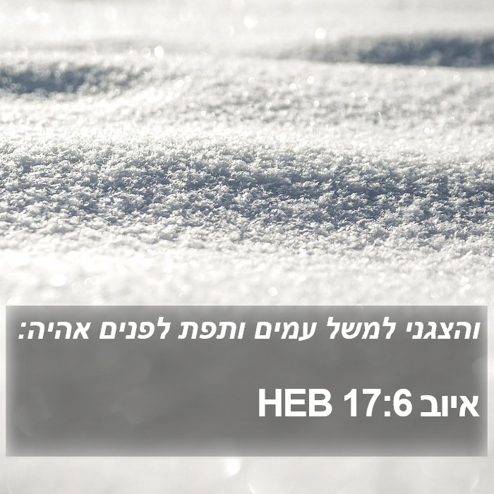 איוב 17:6 HEB Bible Study