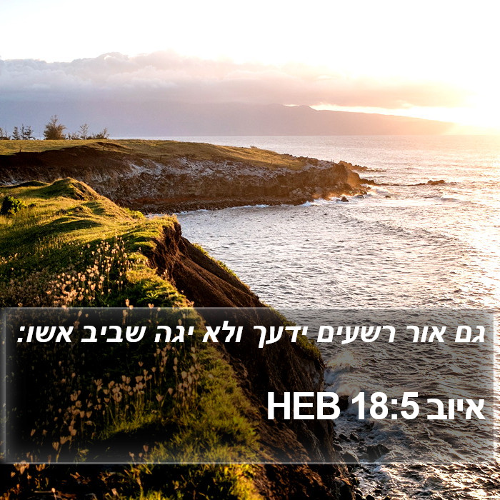 איוב 18:5 HEB Bible Study