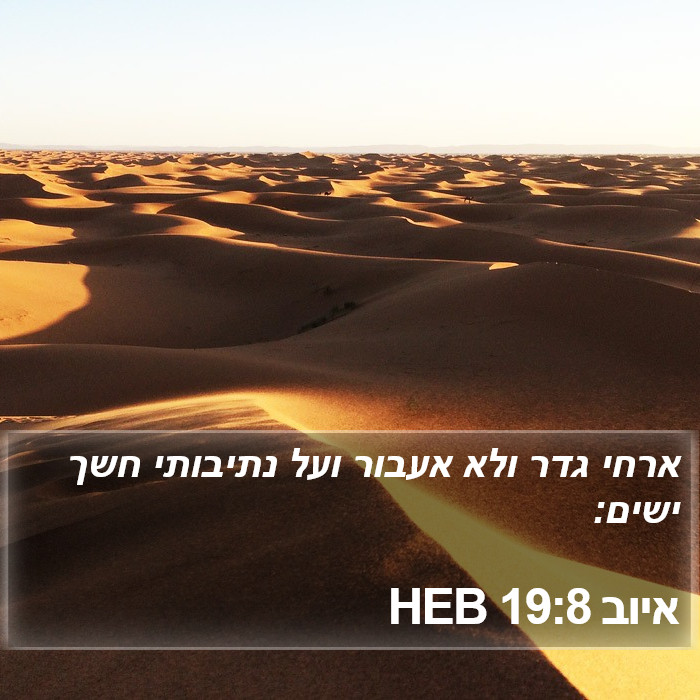 איוב 19:8 HEB Bible Study