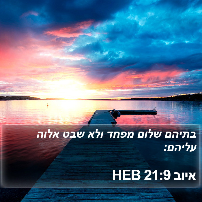 איוב 21:9 HEB Bible Study