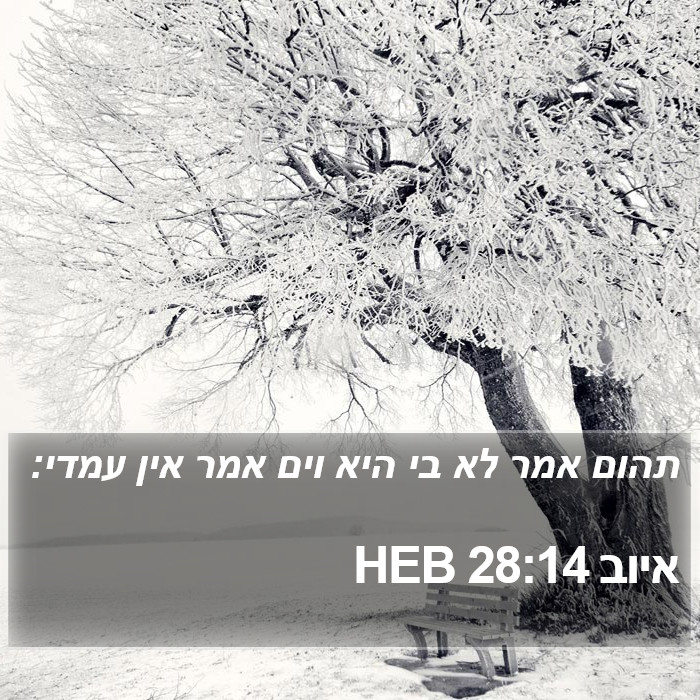 איוב 28:14 HEB Bible Study