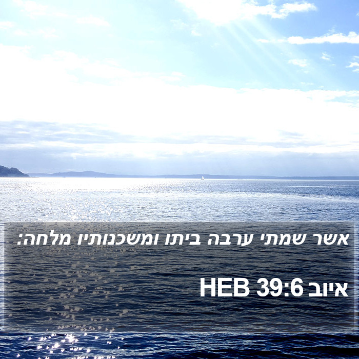 איוב 39:6 HEB Bible Study