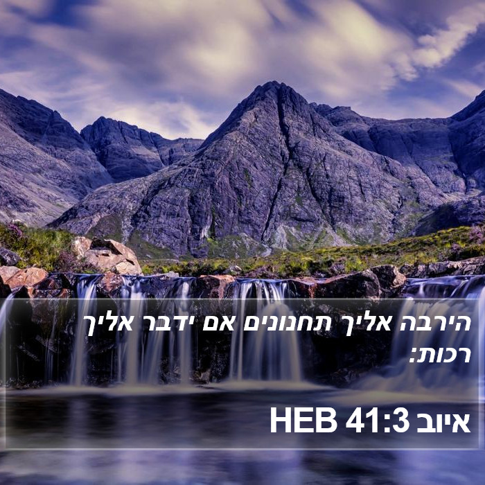 איוב 41:3 HEB Bible Study