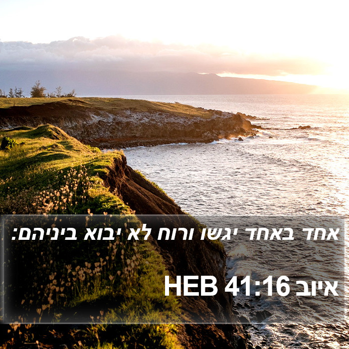 איוב 41:16 HEB Bible Study