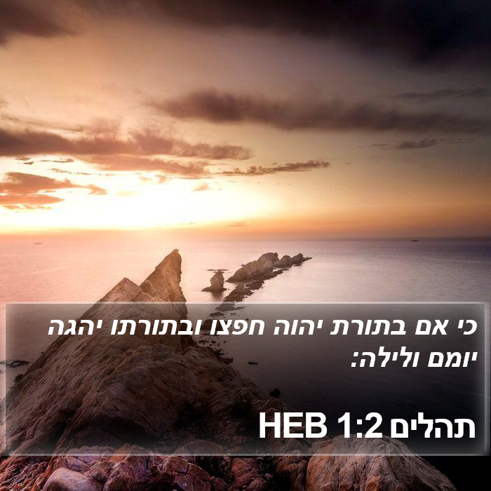 תהלים 1:2 HEB Bible Study