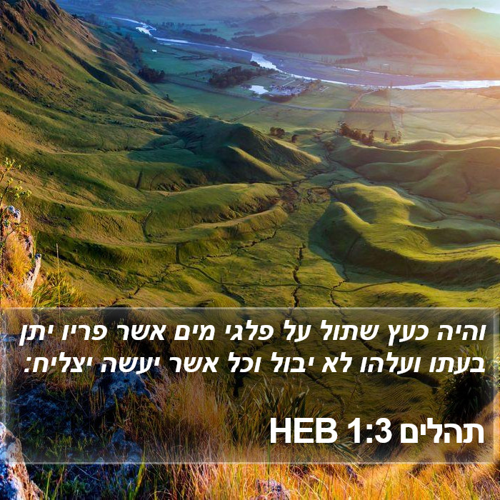 תהלים 1:3 HEB Bible Study