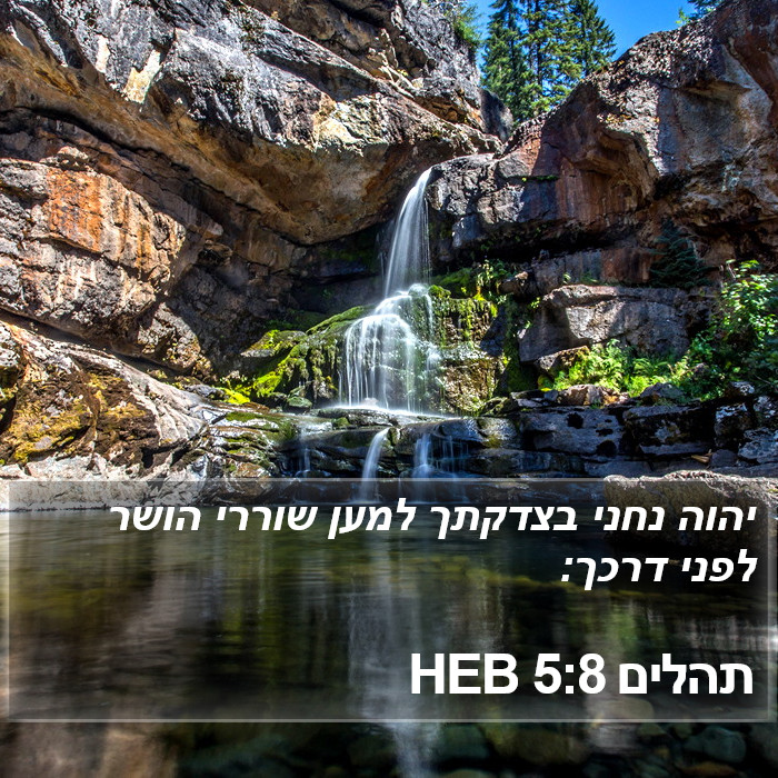 תהלים 5:8 HEB Bible Study