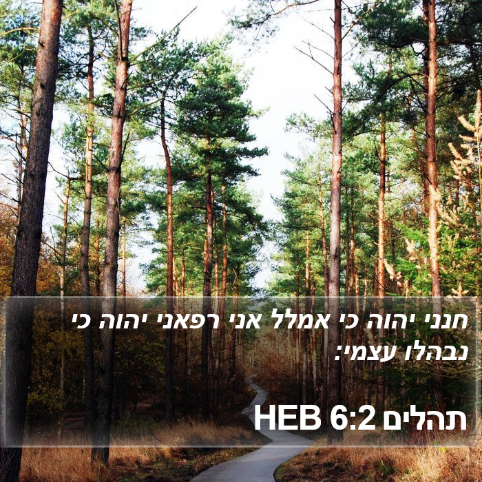 תהלים 6:2 HEB Bible Study