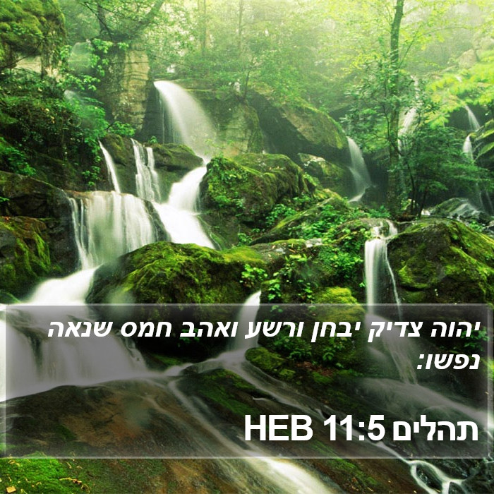 תהלים 11:5 HEB Bible Study