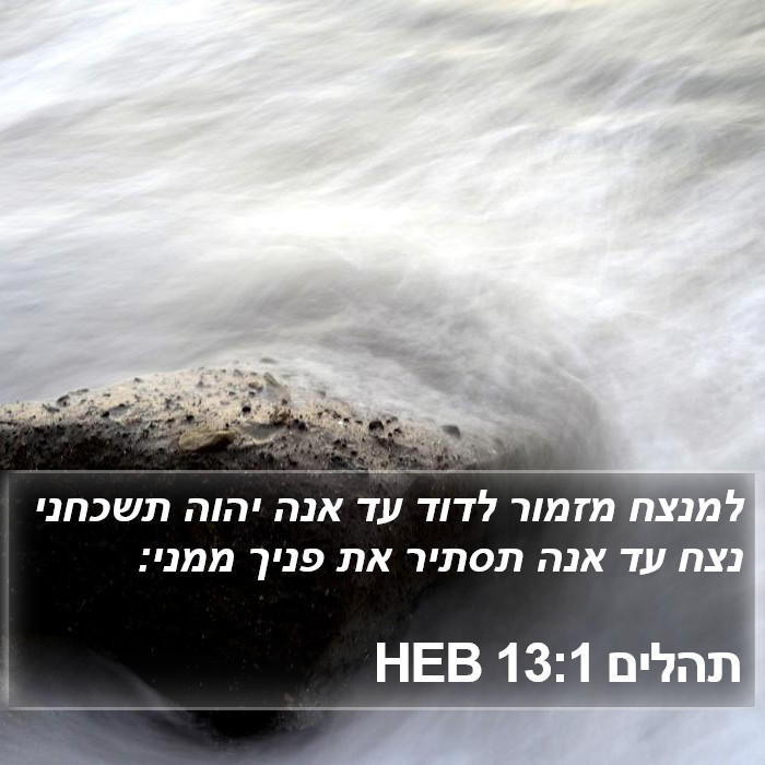 תהלים 13:1 HEB Bible Study