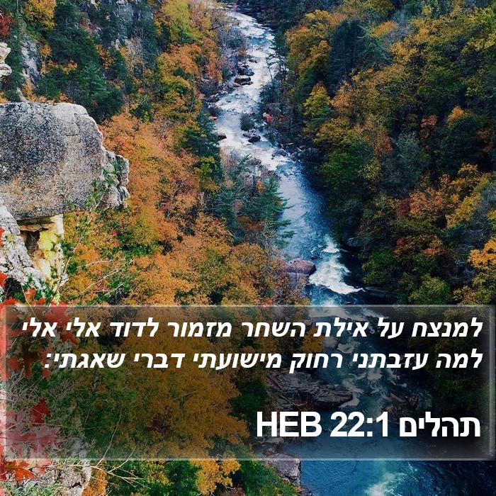 תהלים 22:1 HEB Bible Study