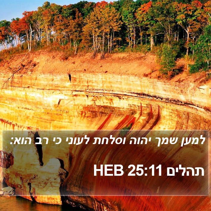תהלים 25:11 HEB Bible Study