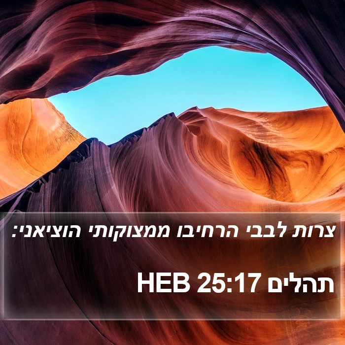תהלים 25:17 HEB Bible Study