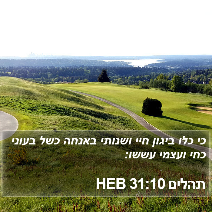 תהלים 31:10 HEB Bible Study