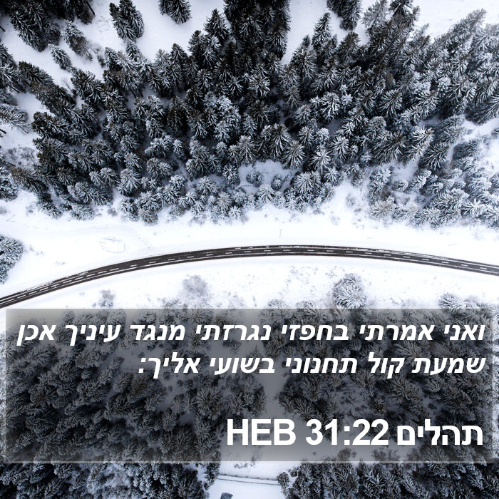 תהלים 31:22 HEB Bible Study