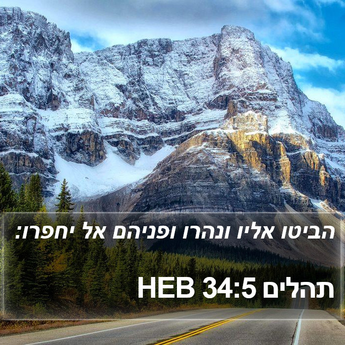 תהלים 34:5 HEB Bible Study