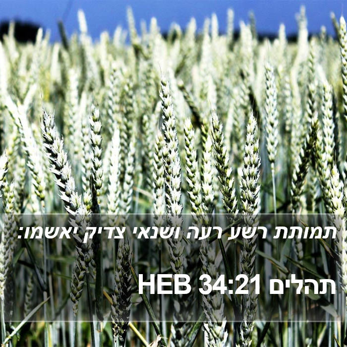 תהלים 34:21 HEB Bible Study