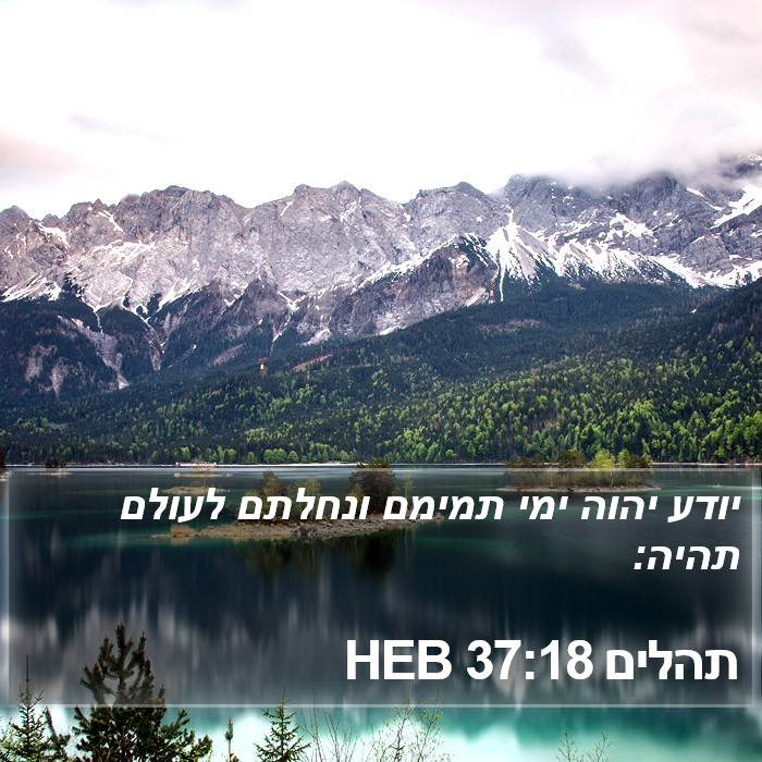 תהלים 37:18 HEB Bible Study