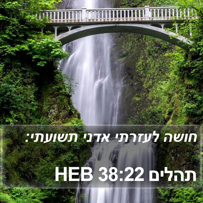 תהלים 38:22 HEB Bible Study