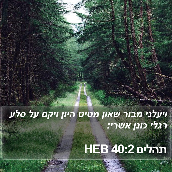 תהלים 40:2 HEB Bible Study