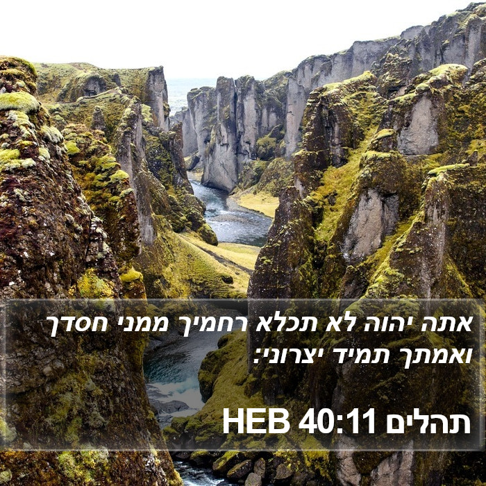 תהלים 40:11 HEB Bible Study