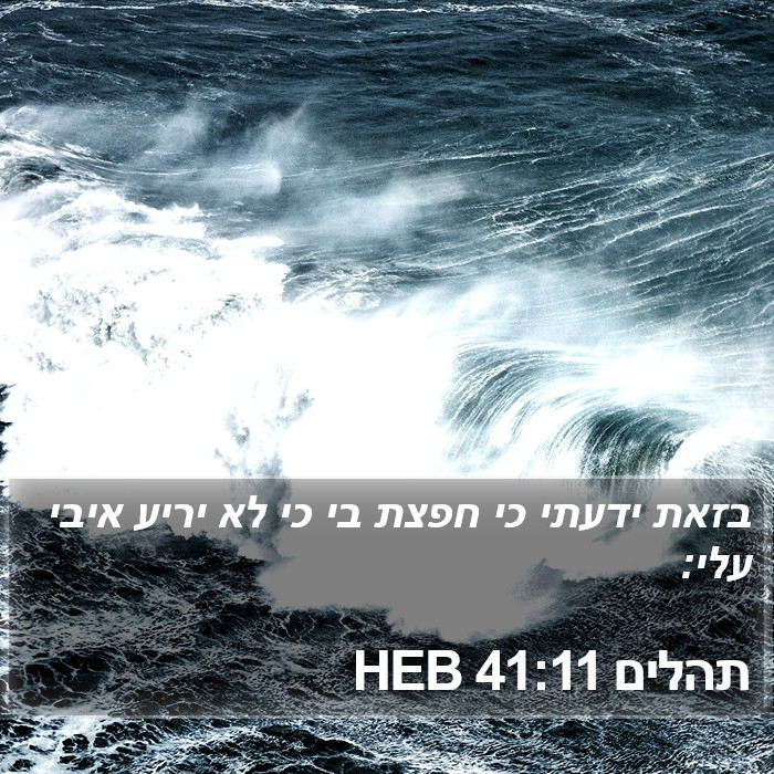 תהלים 41:11 HEB Bible Study