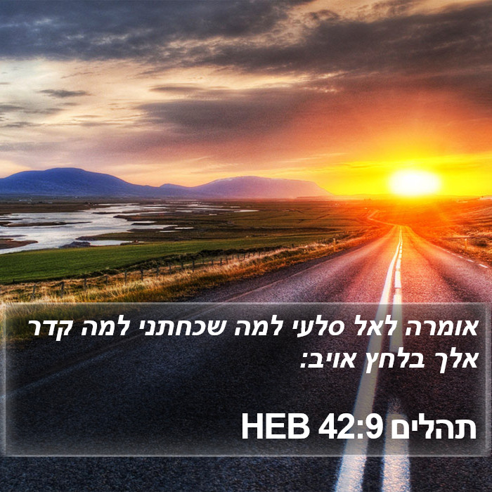 תהלים 42:9 HEB Bible Study