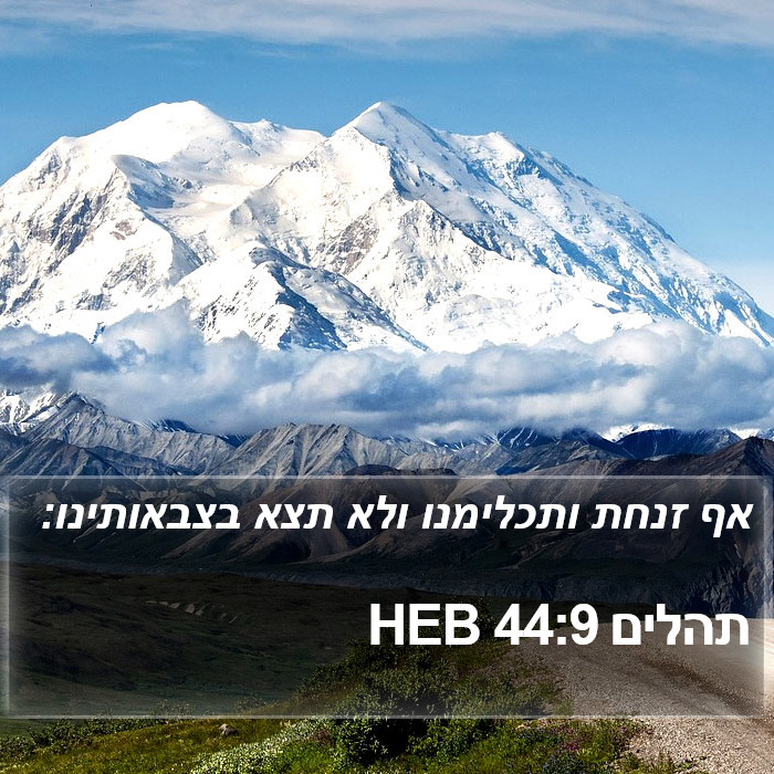 תהלים 44:9 HEB Bible Study