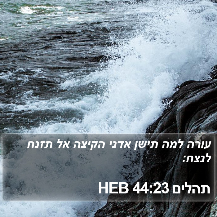 תהלים 44:23 HEB Bible Study