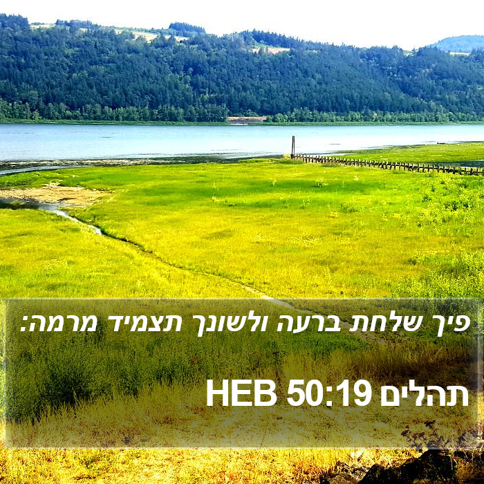 תהלים 50:19 HEB Bible Study