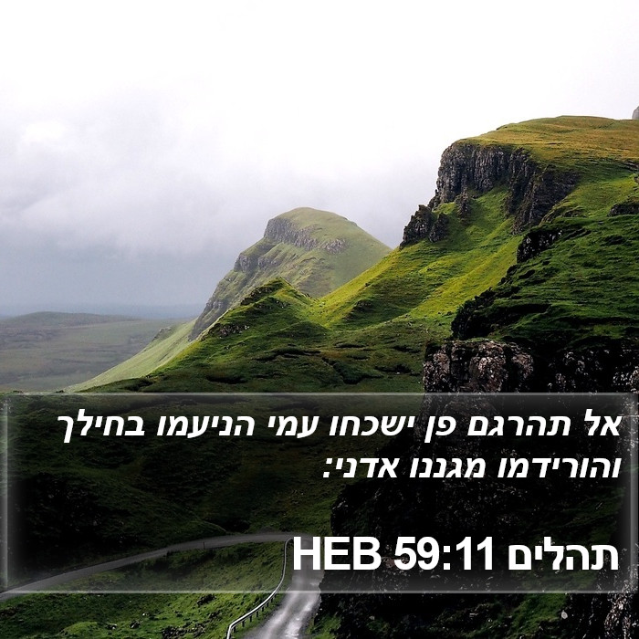 תהלים 59:11 HEB Bible Study