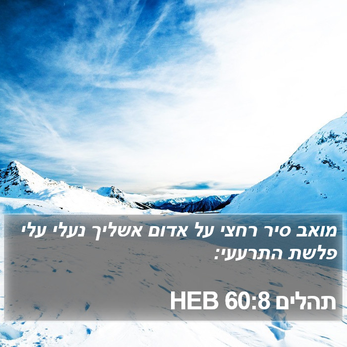 תהלים 60:8 HEB Bible Study