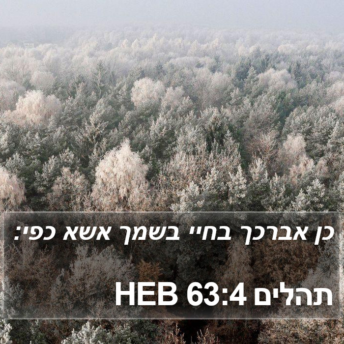 תהלים 63:4 HEB Bible Study