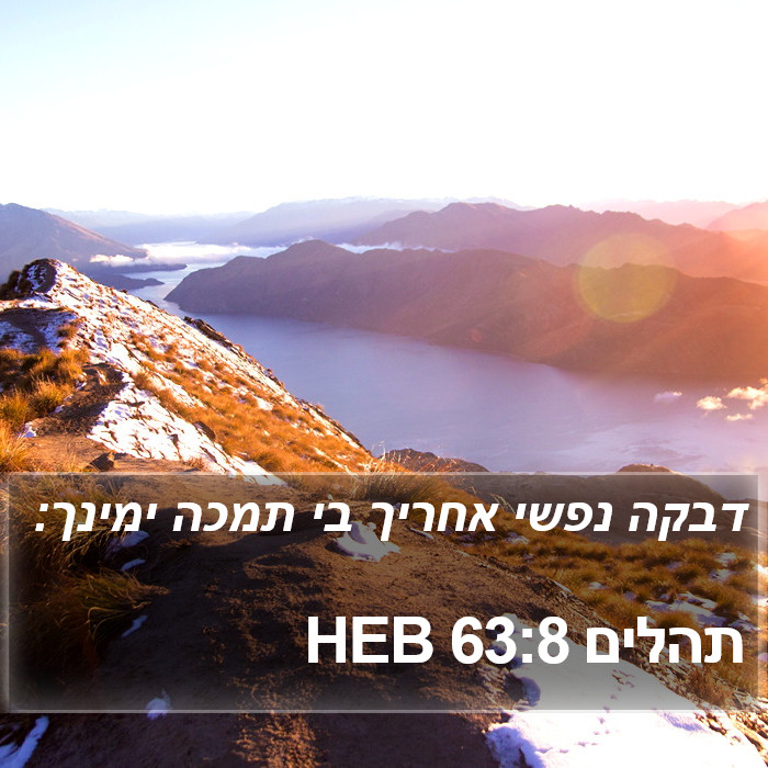 תהלים 63:8 HEB Bible Study