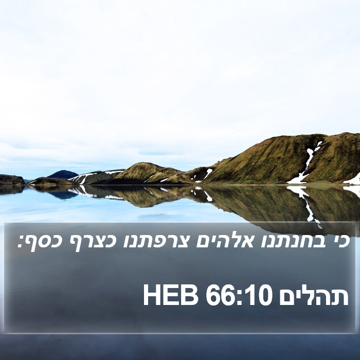 תהלים 66:10 HEB Bible Study