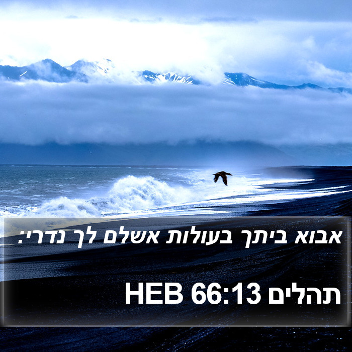 תהלים 66:13 HEB Bible Study