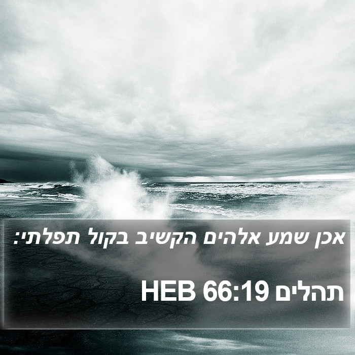 תהלים 66:19 HEB Bible Study