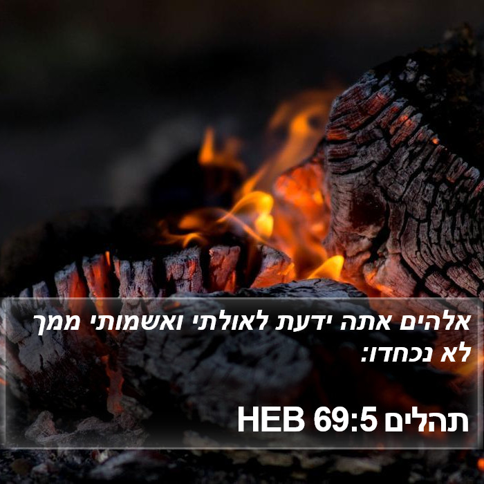 תהלים 69:5 HEB Bible Study