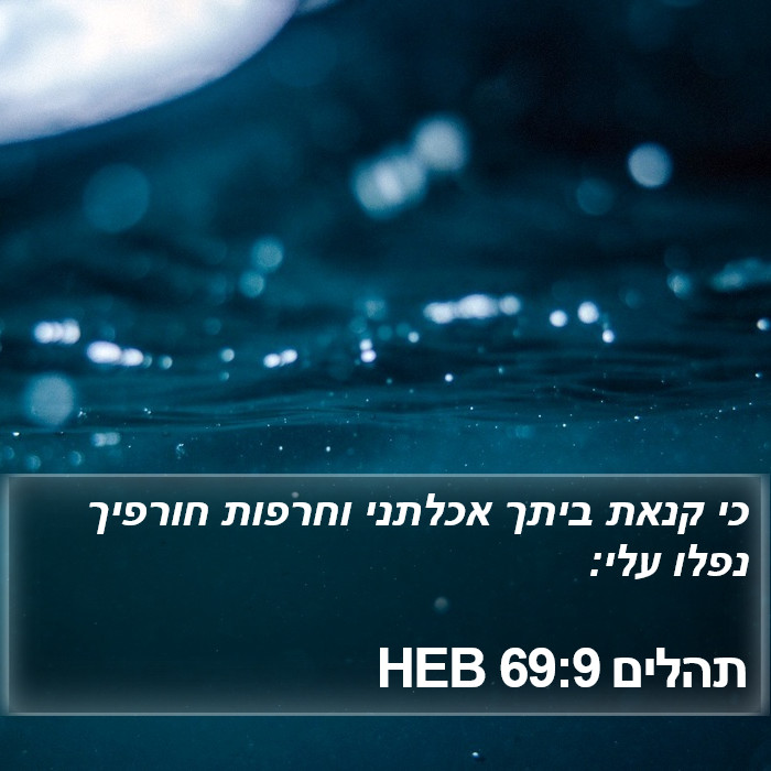 תהלים 69:9 HEB Bible Study