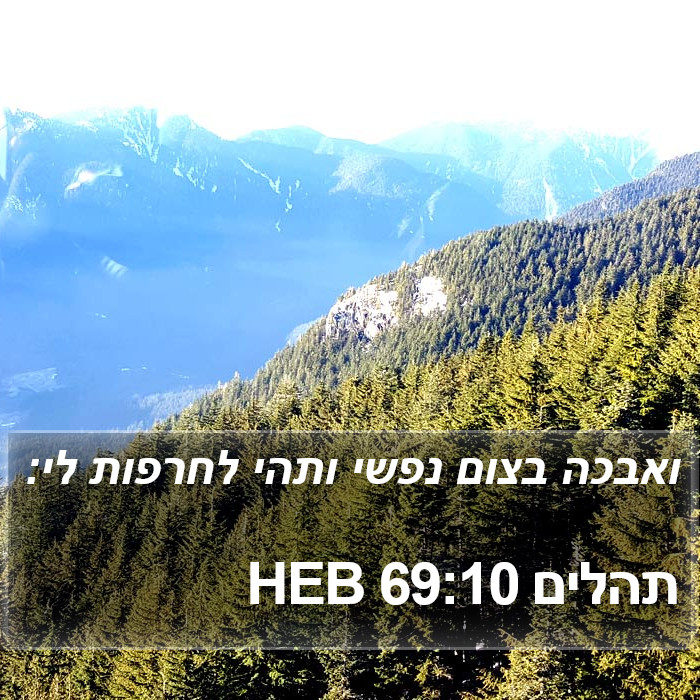 תהלים 69:10 HEB Bible Study