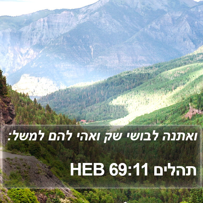 תהלים 69:11 HEB Bible Study